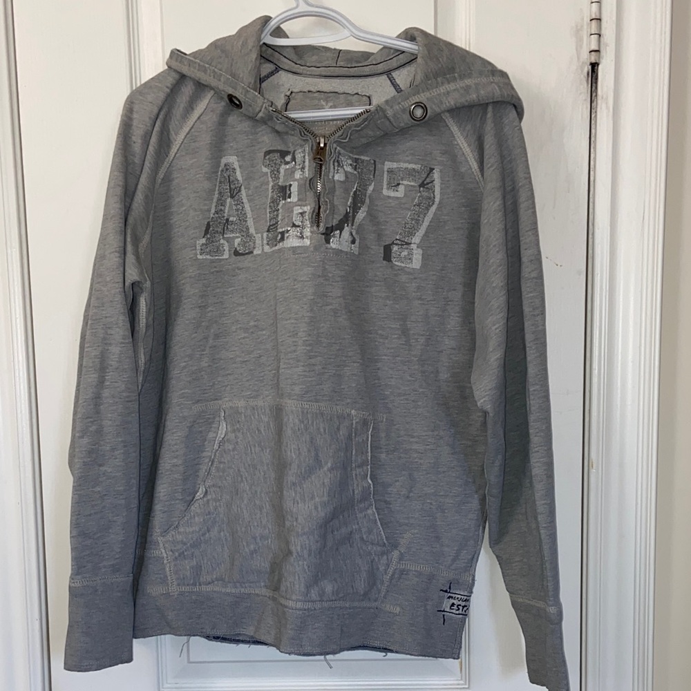 American Eagle Outfitters Gray AE87 Hoodie